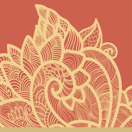 seamless background with abstract flowers.のイラスト素材