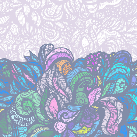 Abstract floral vector background. Gift wrap. Vector illustrationのイラスト素材