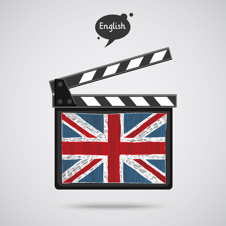 Concept of learning languages. Study English.のイラスト素材