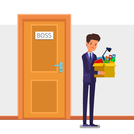 Concept of unemployment, crisis,のイラスト素材