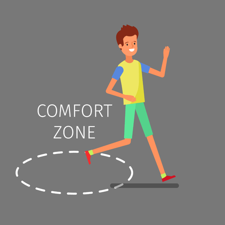 Concept of comfort zone.のイラスト素材