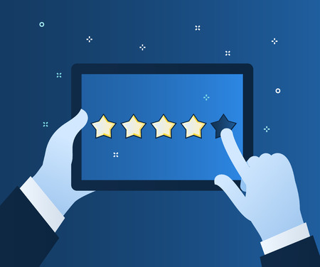 Concept of rating.のイラスト素材