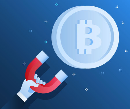 Concept of Crypto-currency.のイラスト素材