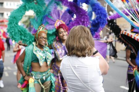 London, UK - August 29, 2011: Second day of 2011 Notting Hill Carnival. This is one of Europe's largest festival and parade take place for two days. First day is known as Children's Day. 



のeditorial素材
