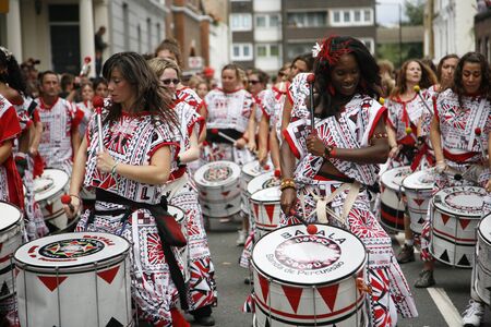 London, UK - August 29, 2011: Second day of 2011 Notting Hill Carnival. This is one of Europe's largest festival and parade take place for two days. First day is known as Children's Day. 



のeditorial素材