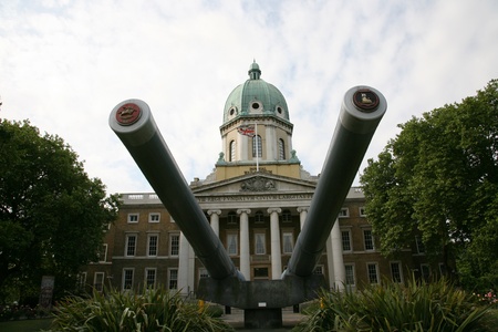 London, UK - May 29, 2011: Outside view of Imperial War Museum, located in Lambeth of London. Museum's collections are various for examples documents, photographs, film and military vehicles and aircraft etc. のeditorial素材