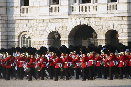 London, UK - June 15, 2006: Massed Bands at Beating Retreat 2006. Beating Retreat is a militry ceremony takes place on Horse Guard Parade in White Hall, London. This ceremony is performed by military band like bands of the Foot Guards and Household Cavalrのeditorial素材