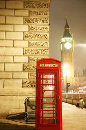 Red phone booth is one of the most famous of London iconsのeditorial素材