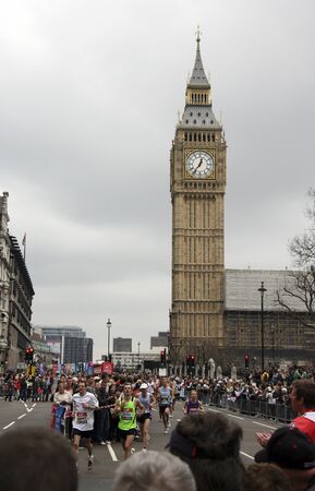 London, UK - April 25, 2010: Runners in the London Marathon. The London Marathon is next to New York, Berlin, Chicago and Boston to the World Marathon Majors, the Champions League in the marathon. 
のeditorial素材