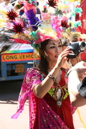London, UK - July 01, 2006: People take part in the London's Gay Pride parade to support gay rights. 
のeditorial素材