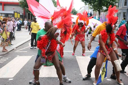 London, UK - August 30, 2010: Second day of 2010 Notting Hill Carnival. This is one of Europe's...
