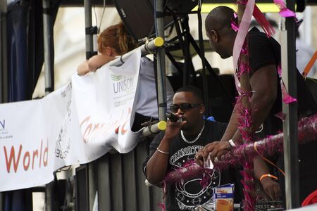 London, UK - August 31, 2009: Performers take part in the second day of Notting Hill Carnival, largest in Europe. Carnival takes place over two days in every August. 

のeditorial素材