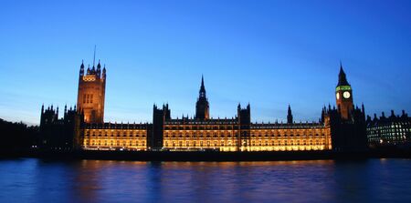 Palace of Westminster at Nightのeditorial素材