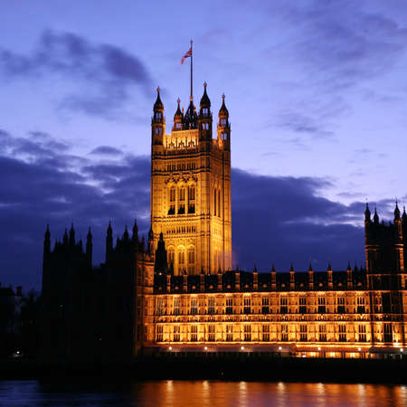London Victoria Tower stands at the House of Lords end of the Palace of Westminster  のeditorial素材