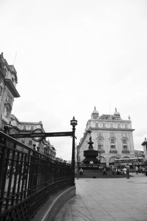 London, UK - August 9, 2010: View of Piccadilly Circus, famous road junction, built in 1819, meeting place, tourist attraction, in West End, inks to Shaftesbury Avenue, Regent Street, Haymarket, Leicester Square and Glasshouse Street.
のeditorial素材