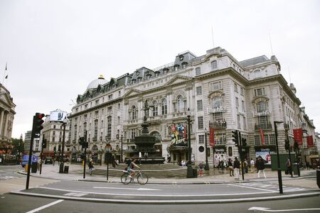 London, UK - August 12, 2010: View of Piccadilly Circus, famous road junction, built in 1819, meeting place, tourist attraction, in West End, inks to Shaftesbury Avenue, Regent Street, Haymarket, Leicester Square and Glasshouse Street.
のeditorial素材