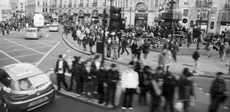 London, UK - October 30, 2010: View of Piccadilly Circus, famous road junction, built in 1819, meeting place, tourist attraction, in West End, inks to Shaftesbury Avenue, Regent Street, Haymarket, Leicester Square and Glasshouse Street.
のeditorial素材
