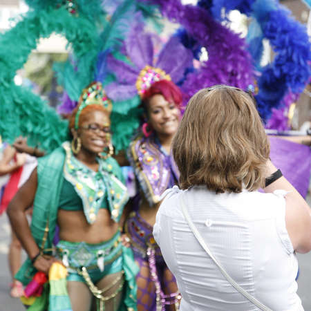 London, UK - August 29, 2011: Second day of 2011 Notting Hill Carnival. This is one of Europe's largest festival and parade take place for two days. First day is known as Children's Day.



のeditorial素材