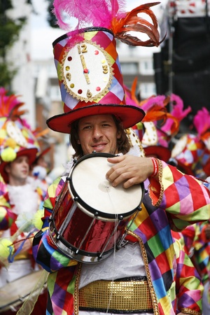 London, UK - August 29, 2011: Second day of 2011 Notting Hill Carnival. This is one of Europe's largest festival and parade take place for two days. First day is known as Children's Day.



のeditorial素材