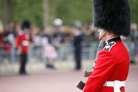 London, UK - June 16, 2012: Queen's Soldier at Queen's Birthday Parade. Queen's Birthday Parade take place to Celebrate Queen's Official Birthday in every June in London. 

のeditorial素材