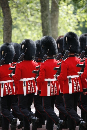 London, UK - June 16, 2012: Queen's Soldier at Queen's Birthday Parade. Queen's Birthday Parade take place to Celebrate Queen's Official Birthday in every June in London. 

のeditorial素材