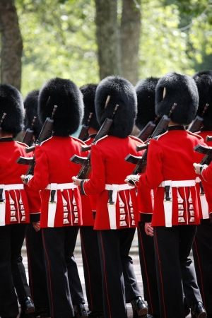 London, UK - June 16, 2012: Queen's Soldier at Queen's Birthday Parade. Queen's Birthday Parade take place to Celebrate Queen's Official Birthday in every June in London. 

のeditorial素材