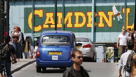 London, UK - June 17, 2012: The view of Camden Market, in Camden Town, also called Camden Lock. The Market is one of the most popular attraction in London attracting about 100,000 visitors each weekend.  
のeditorial素材