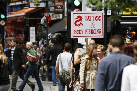 London, UK - June 17, 2012: The view of Camden Market, in Camden Town, also called Camden Lock. The Market is one of the most popular attraction in London attracting about 100,000 visitors each weekend.  
のeditorial素材