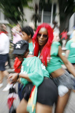 London, UK - August 26, 2012: Performers take part in the first day of Notting Hill Carnival, largest in Europe. Carnival takes place over two days in every August. 
のeditorial素材