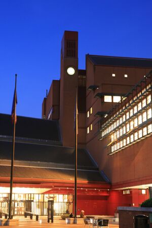 London, UK - November 1, 2010:  Outside view of British Library building, national library of the UK, designed by professor Colin Wilson, separated from British Museum in 1973.  
のeditorial素材