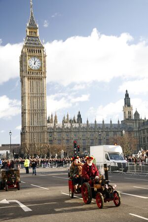 London, UK - January 01, 2013: Performers on small trains take part in the New Years Day Parade. More than 10,000 performers represent for 20 countries world-wide.
のeditorial素材