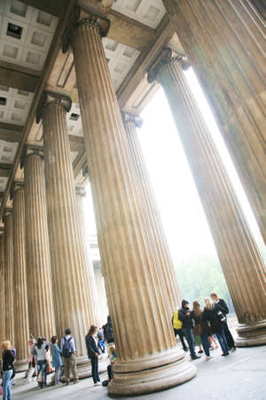London, UK - August 13, 2010: Outside view of British Museum, one of the largest, oldest museum in the world. Museum's Collections comprise 8 million items, dedicated to human history and culture, from all continents. 
のeditorial素材