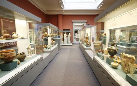 London, UK - February 7, 2013: Inside view of British Museum, one of the largest, oldest museum in the world. Museum's Collections comprise 8 million items, dedicated to human history and culture, from all continents. 
のeditorial素材