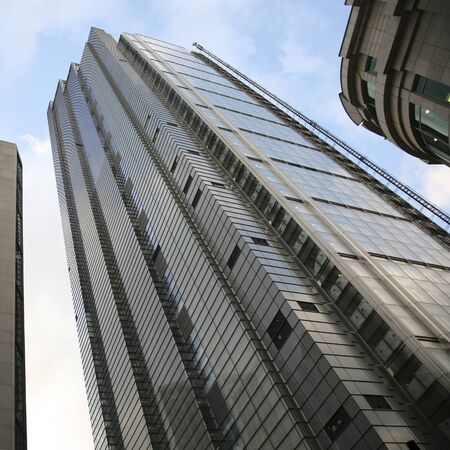 London , UK - August 17, 2010: Outside view of Heron Tower, a skyscraper in the City of London, 230...