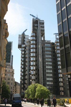London , UK - May 25, 2011: Outside view of Lloydのeditorial素材