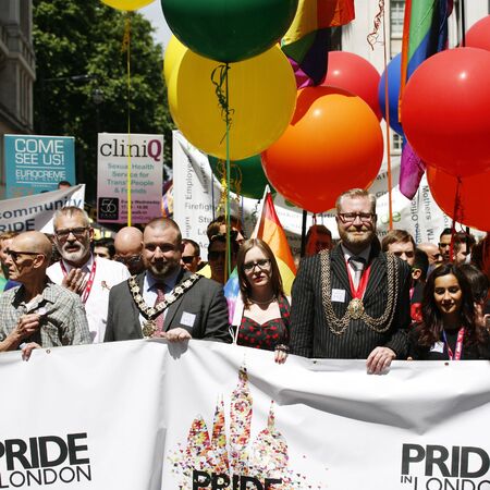 London, UK - June 29, 2013: People take part in London's Gay Pride, also called London Pride, estimated 25,000 people took part in the march, Parade to support gay rights.
のeditorial素材