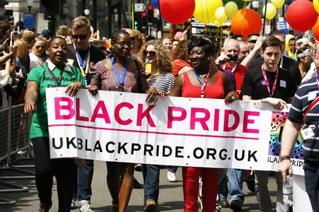 London, UK - June 29, 2013: People take part in London's Gay Pride, also called London Pride, estimated 25,000 people took part in the march, Parade to support gay rights.
のeditorial素材