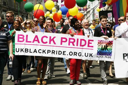 London, UK - June 29, 2013: People take part in London's Gay Pride, also called London Pride, estimated 25,000 people took part in the march, Parade to support gay rights.
のeditorial素材