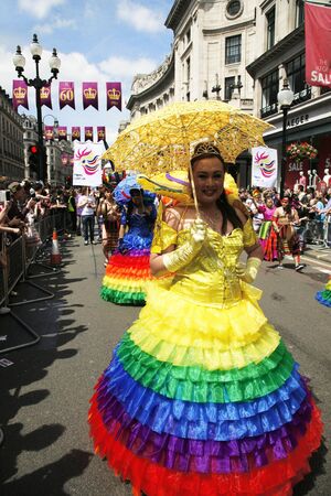 London, UK - June 29, 2013: People take part in London's Gay Pride, also called London Pride, estimated 25,000 people took part in the march, Parade to support gay rights.
のeditorial素材