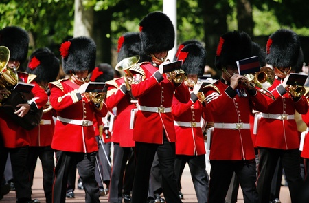 London, UK - June 15, 2013: Queen's Soldier at Queen's Birthday Parade. Queen's Birthday Parade take place to Celebrate Queen's Official Birthday in every June in London. 
のeditorial素材