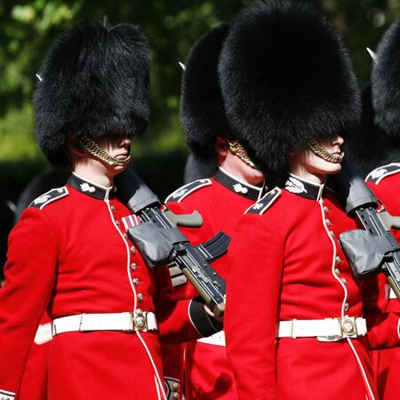 London, UK - June 15, 2013: Queen's Soldier at Queen's Birthday Parade. Queen's Birthday Parade take place to Celebrate Queen's Official Birthday in every June in London. 
のeditorial素材