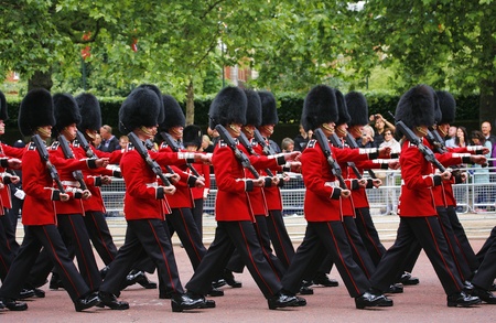 London, UK - June 15, 2013: Queen's Soldier at Queen's Birthday Parade. Queen's Birthday Parade take place to Celebrate Queen's Official Birthday in every June in London. 
のeditorial素材
