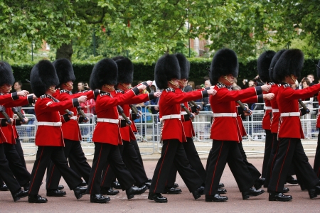 London, UK - June 15, 2013: Queen's Soldier at Queen's Birthday Parade. Queen's Birthday Parade take place to Celebrate Queen's Official Birthday in every June in London. 
のeditorial素材