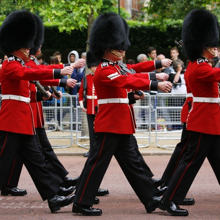 London, UK - June 15, 2013: Queen's Soldier at Queen's Birthday Parade. Queen's Birthday Parade take place to Celebrate Queen's Official Birthday in every June in London. 
のeditorial素材