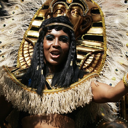London, UK - August 26, 2013: Performers take part in the second day of Notting Hill Carnival, largest in Europe. Carnival takes place over two days in every August. 
のeditorial素材