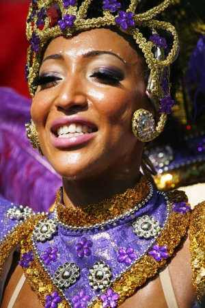 London, UK - August 26, 2013: Performers take part in the second day of Notting Hill Carnival, largest in Europe. Carnival takes place over two days in every August. 
のeditorial素材