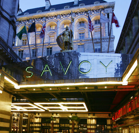 London, UK - March 7, 2014 :Outside view of the Savoy hotel, Britain's first luxury hotel in central London, opened in 1889 and closed in 2007 for renovations and reopened in October 2010.
のeditorial素材
