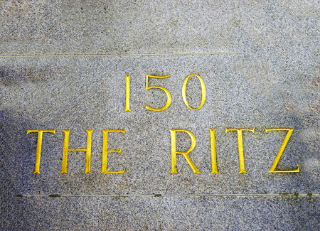 London, UK - November 03, 2014: The Ritz hotel, 5 star, located in Piccadilly, neoclassical style, built by Charles Mewes, opened on 1906.のeditorial素材