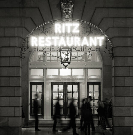 London, UK - November 03, 2014: The Ritz hotel, 5 star, located in Piccadilly, neoclassical style, built by Charles Mewes, opened on 1906.のeditorial素材