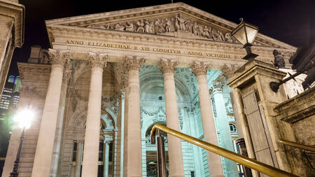 The Royal Stock Exchange, London, England, UKのeditorial素材